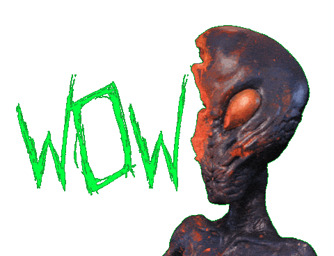 Oh My Gosh Wow Sticker by The Horror Section