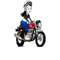 TLKMOTO motorcycle moto royal continental Sticker