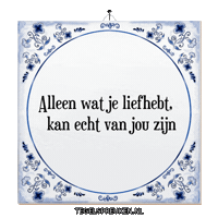 Spreuk Geluk Sticker by Tegelspreuken.nl