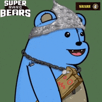 Blue Bear Singing GIF by SuperRareBears