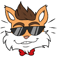 Fox Glasses Sticker by Mr Fischer