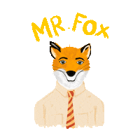 fox orange Sticker