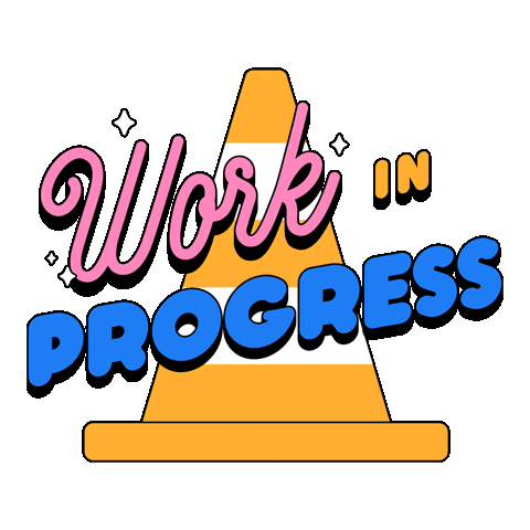 Wip Working Sticker by WEBTOON CANVAS