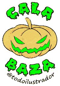 Halloween Orange Sticker
