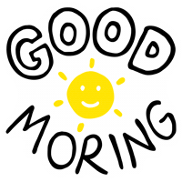 Good Morning Sun Sticker