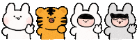 Bear Rabbit Sticker