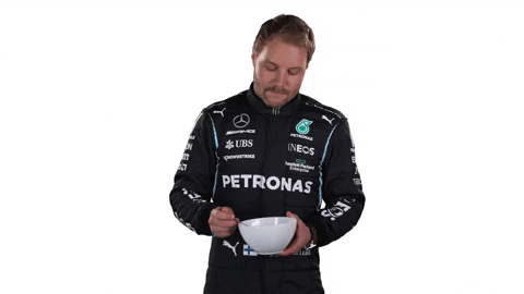 Formula 1 Eating GIF by Mercedes-AMG Petronas Formula One Team