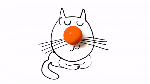 cat drawing GIF by Serge Bloch