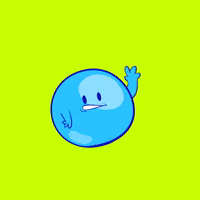 Waving Blue Ball GIF