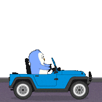 Travel Driving Sticker by Pudgy Penguins