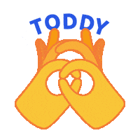weartoddy love heart logo with love Sticker