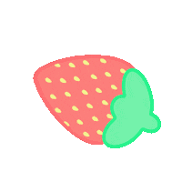 DatCookie pink spinning strawberry datcookie Sticker