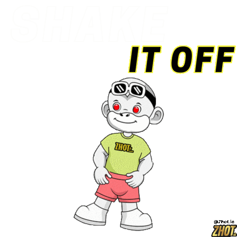 Shake It Off Good Vibes Sticker by Zhot