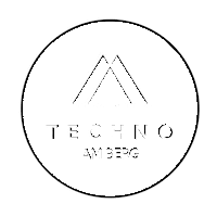 TechnoAmBerg music techno rave mountain Sticker