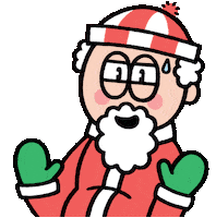 Christmas Santa Sticker by T. L. McBeth
