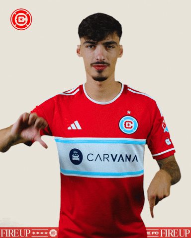 Soccer Thumbs Down GIF by Chicago Fire Football Club