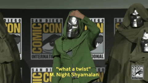 Whobewho giphygifmaker marvel rdj m night shyamalan GIF