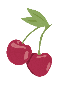 Cherry Cherries Sticker by By Lizzie Parra