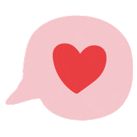 In Love Coeur Sticker by Emilie Chigoula