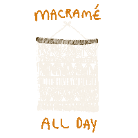 Boho Macrame Sticker by Lauren Fox