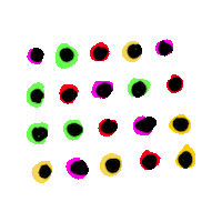 Doodle Bunt Sticker by startgmbh