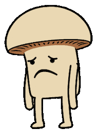 sad sticker by mushroommovie