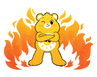 Fire Funshine Sticker by Care Bear Stare!
