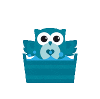Owl Bubble Sticker by hmf Group
