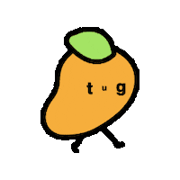 TUGgelato mango gelato tug tug gelato Sticker
