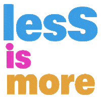 Less Is More Art Sticker