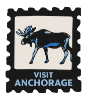 VisitAnchorage stamp stamps anchorage golden moments Sticker
