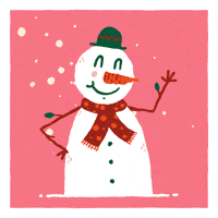 Snowman Christmas Letter GIF by Matt Joyce