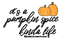 Pumpkin Spice Coffee Sticker by Basic Brunchcast