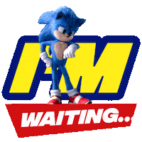 Im Waiting 待ってる Sticker by Sonic The Hedgehog