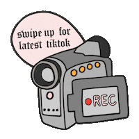 fashionlush retro video 90s swipe up Sticker