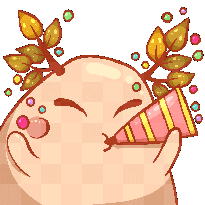 Celebrating Happy Birthday Sticker