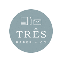 TresPaperCo paper stationery thoughtful tres Sticker