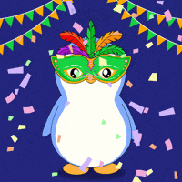 Happy Mardi Gras GIF by Pudgy Penguins
