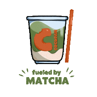 cocopanph green matcha fuel matcha lover Sticker