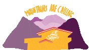 Mountains Calling Sticker by SeppisGerlos