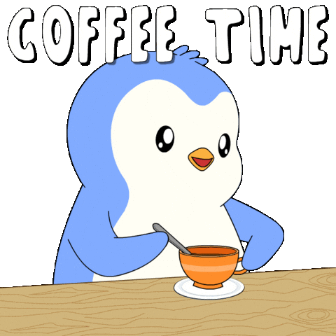 Happy Good Morning Sticker by Pudgy Penguins