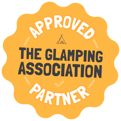 Yellow Sticker by The Glamping Association