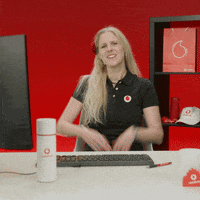 Rood Werken GIF by Vodafone Nederland