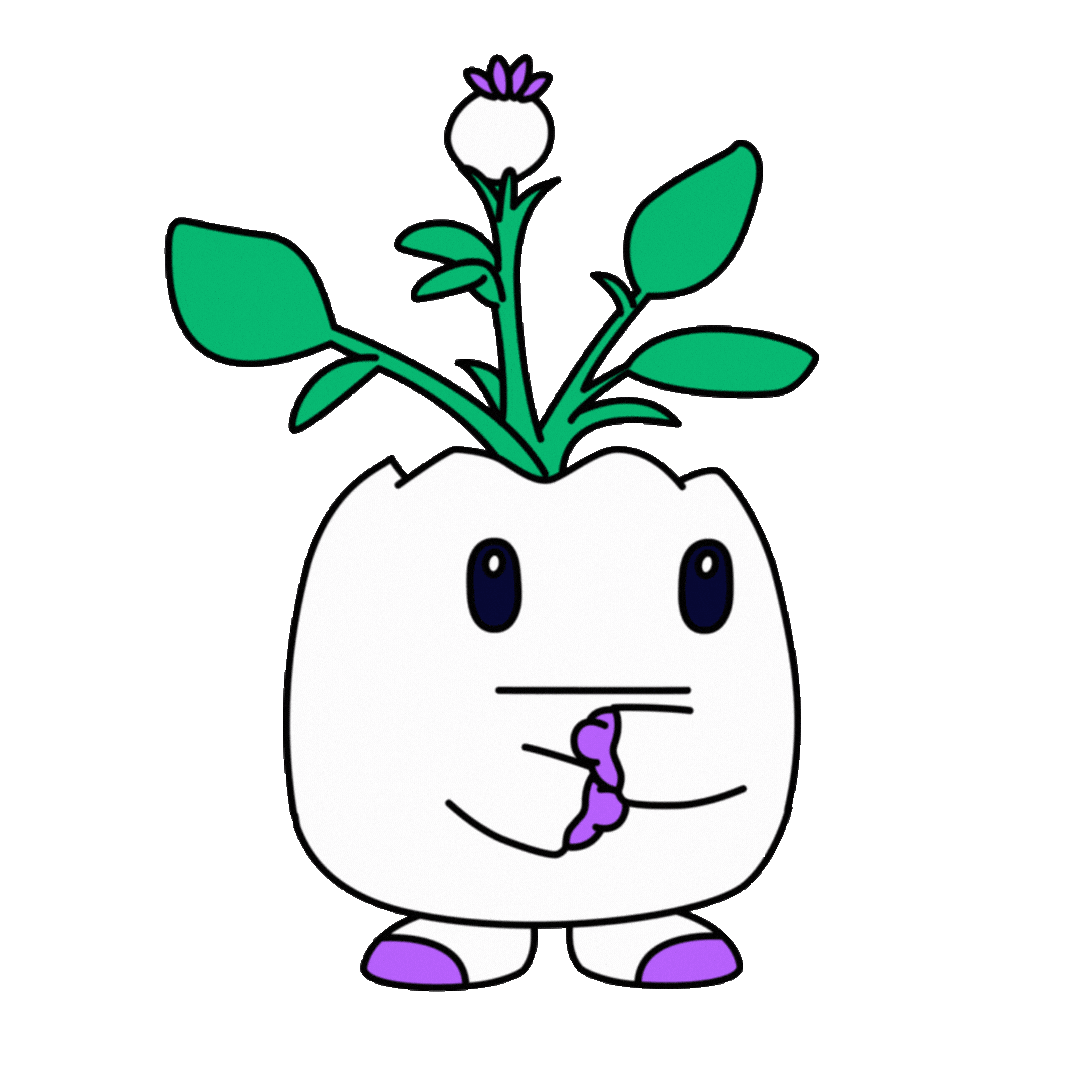 Big Brain Thinking Sticker by Magic Eden