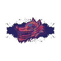 Angry Digital Art Sticker