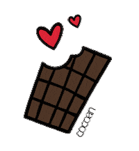 cocoanchocolateria love heart sweet colorful Sticker