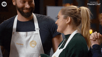 Celebrity Masterchef Hug GIF by MasterChefAU
