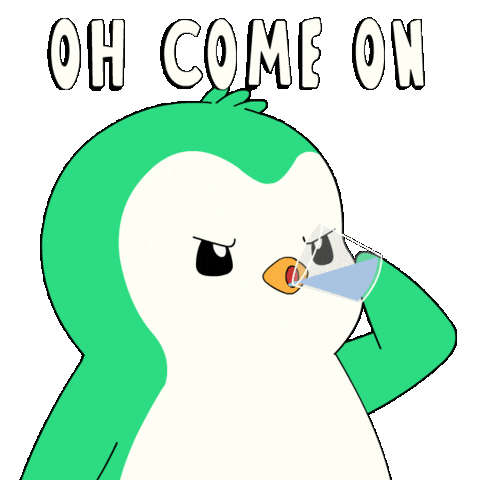 Angry Penguin Sticker by Abster