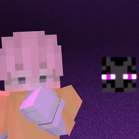 Humamoyous_ giphyupload minecraft enderman minecraft animation GIF