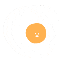 たまご たべもの Sticker